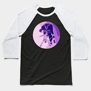 Minotaur Purple Baseball T-Shirt